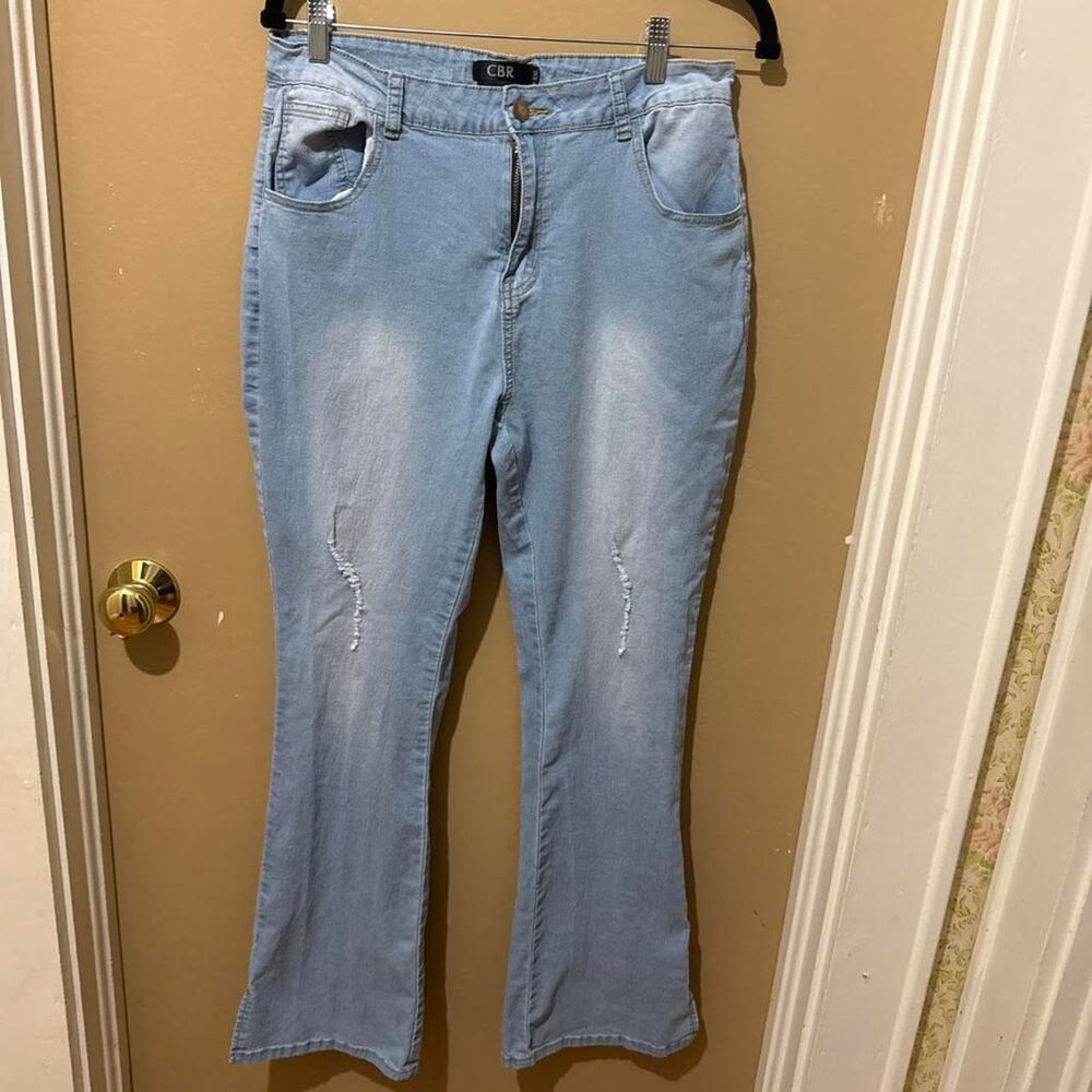 Cbr light blue flare jeans